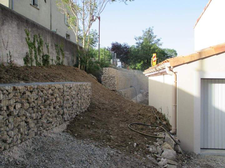 Travaux gabionnés La Coucourde Valence