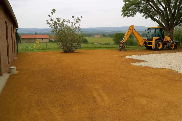Terrassement de cours Valence