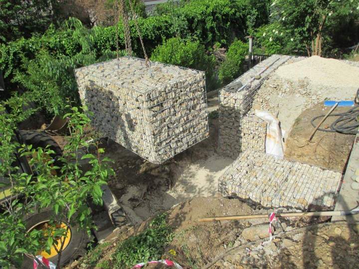 Mur en gabion Valence