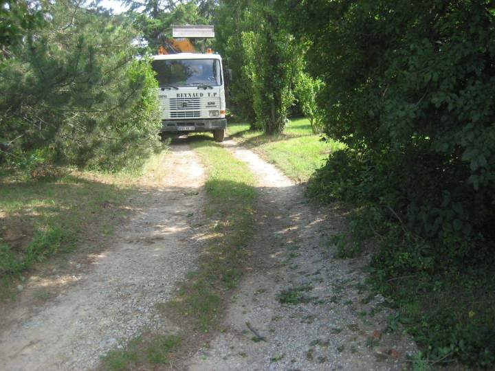 Terrassement chemin d'accès Valence